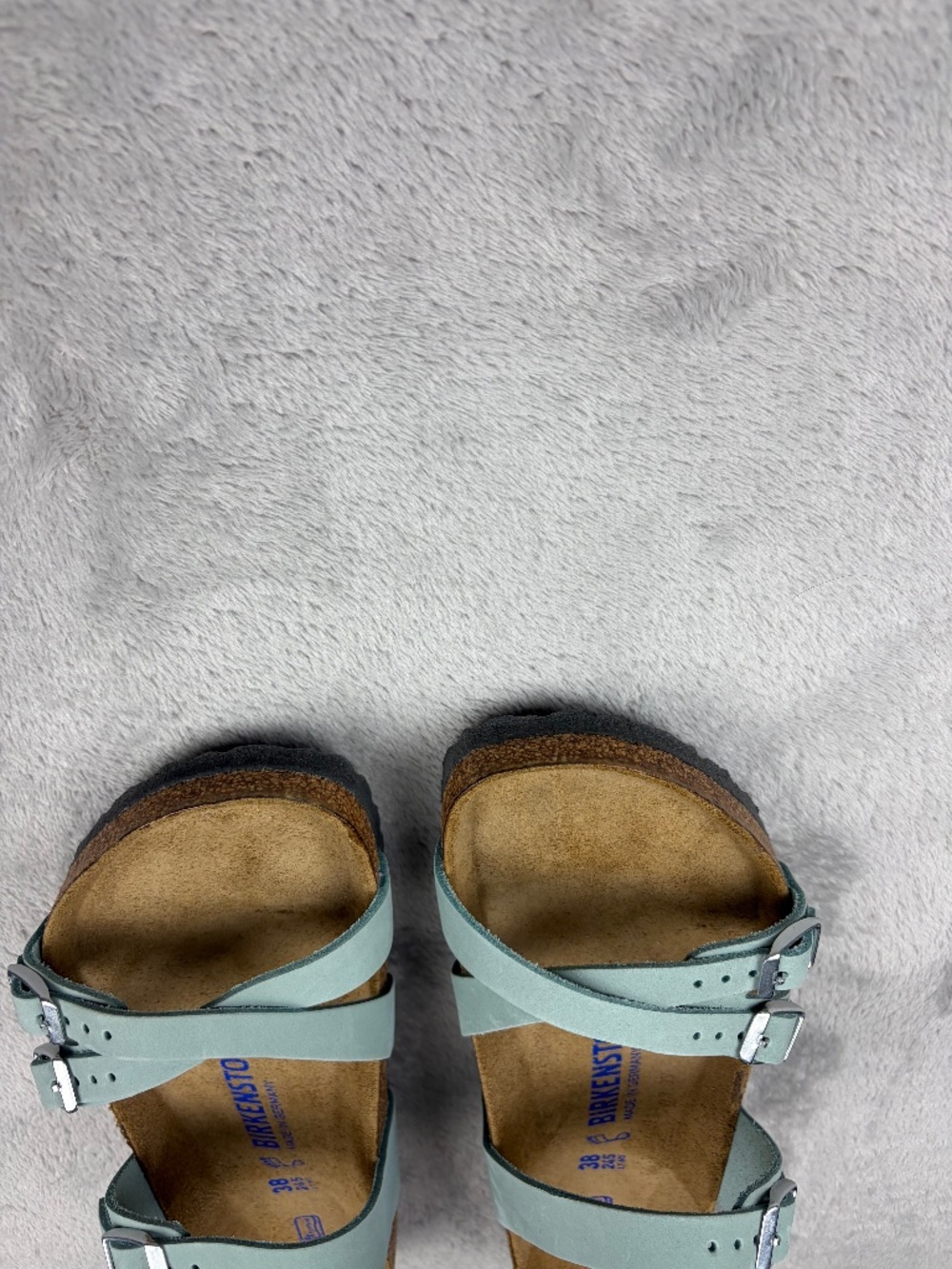 BIRKENSTOCK Soft Footbed 3-Strap Slide Sandals Women's Size 38 NEW - Picture 5 of 9